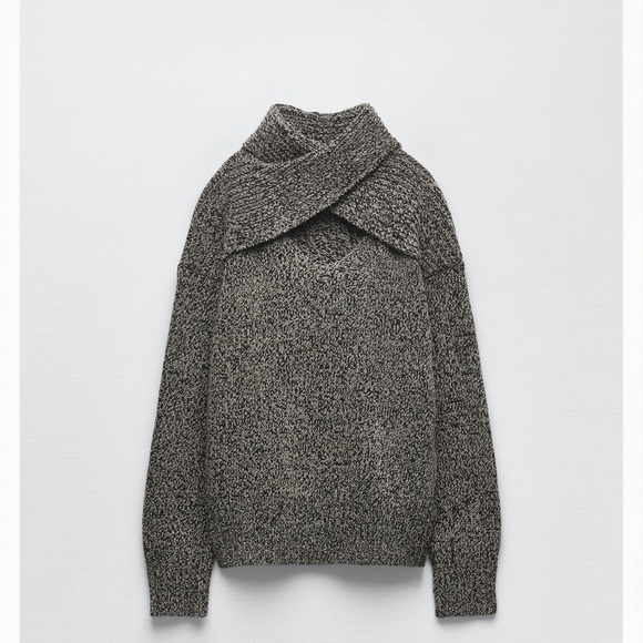 Zara cut out knit sweater size M - Picture 5 of 7